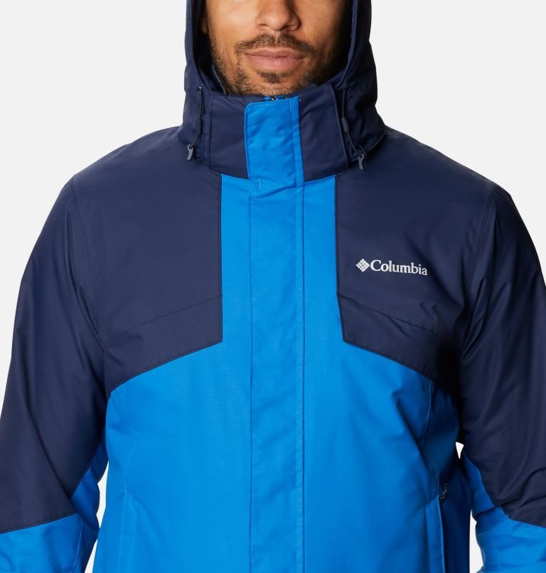 Men's Columbia Bugaboo II Interchange Fleece Jackets Blue | CA-Y8013