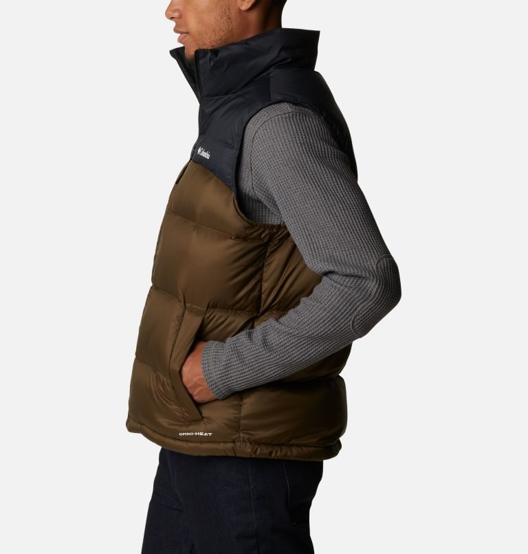 Men's Columbia Bulo Point II Omni-Heat Infinity Down Vest Brown | CA-G516A