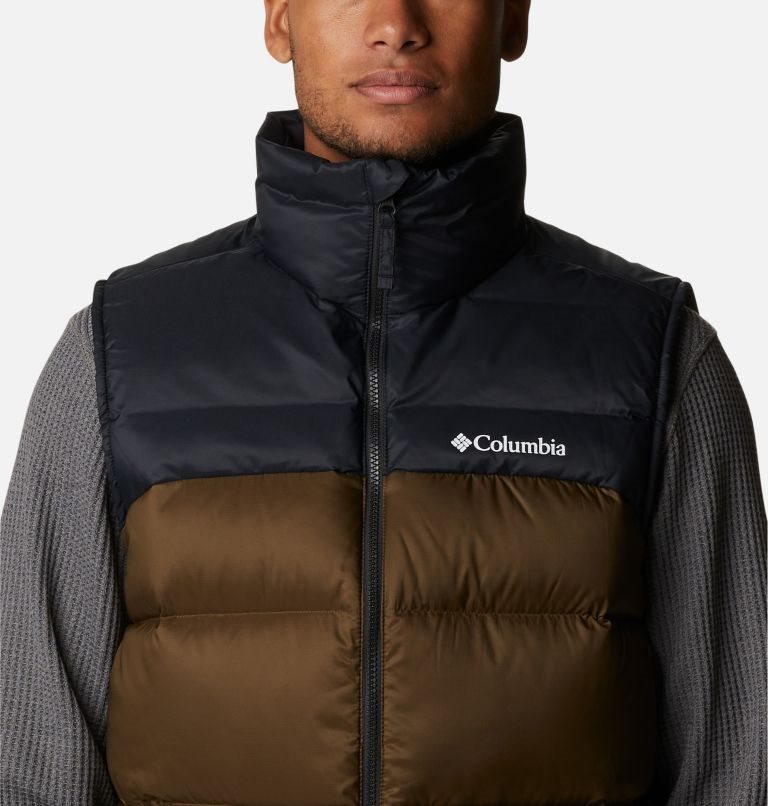 Men's Columbia Bulo Point II Omni-Heat Infinity Down Vest Brown | CA-G516A