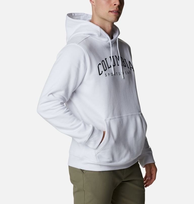 Men's Columbia CSC Basic Logo II Hoodie White | CA-FA348