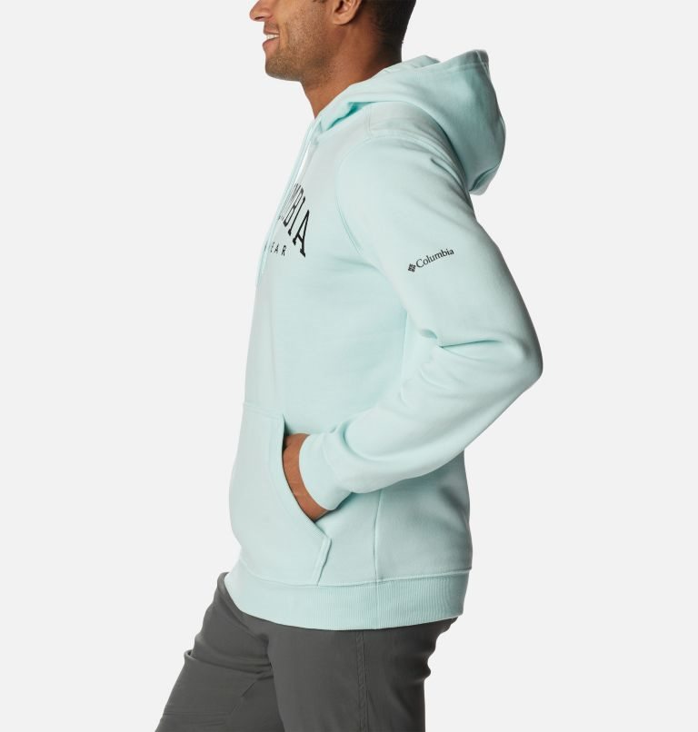 Men's Columbia CSC Basic Logo II Hoodie Turquoise | CA-HC813