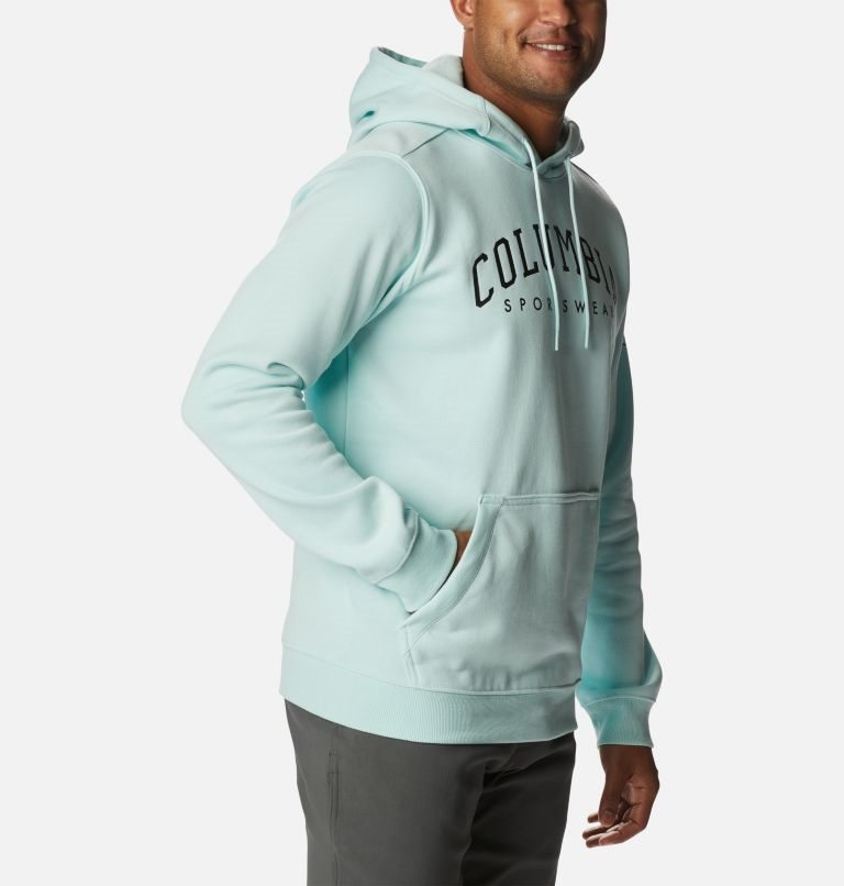 Men's Columbia CSC Basic Logo II Hoodie Turquoise | CA-HC813