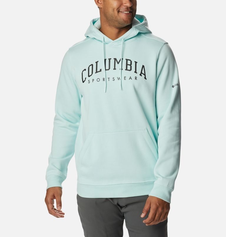 Men\'s Columbia CSC Basic Logo II Hoodie Turquoise | CA-HC813
