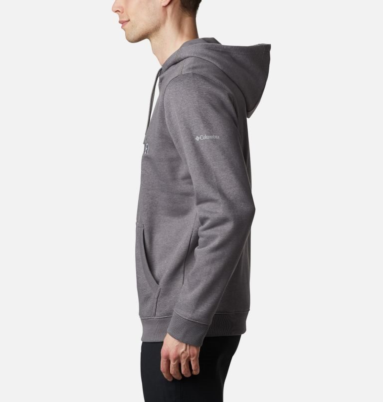 Men's Columbia CSC Basic Logo II Hoodie Dark Grey | CA-I038L