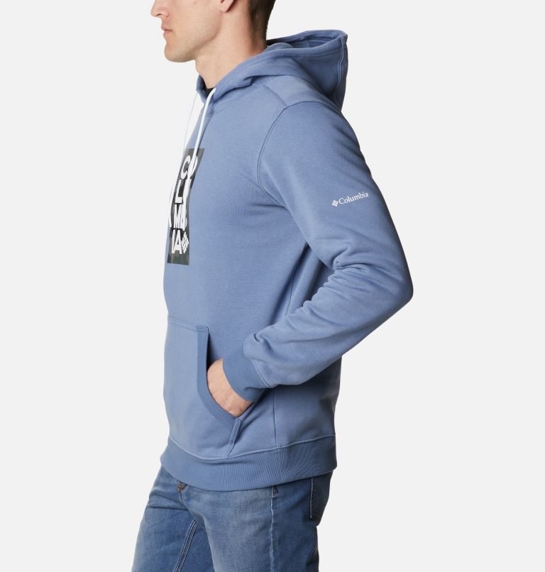 Men's Columbia CSC Basic Logo II Hoodie Blue | CA-N4A13