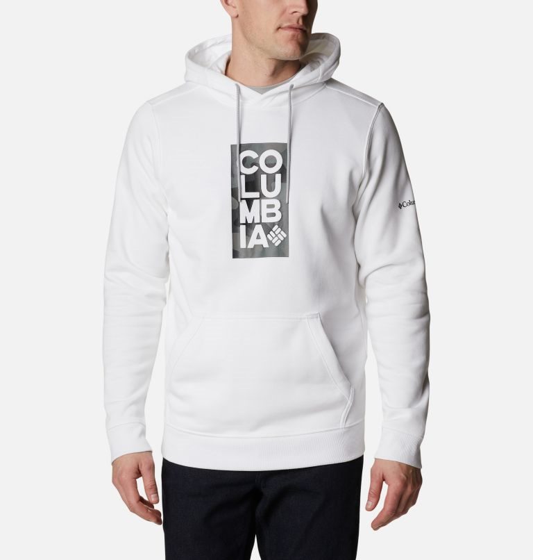 Men\'s Columbia CSC Basic Logo II Hoodie White | CA-T3A45