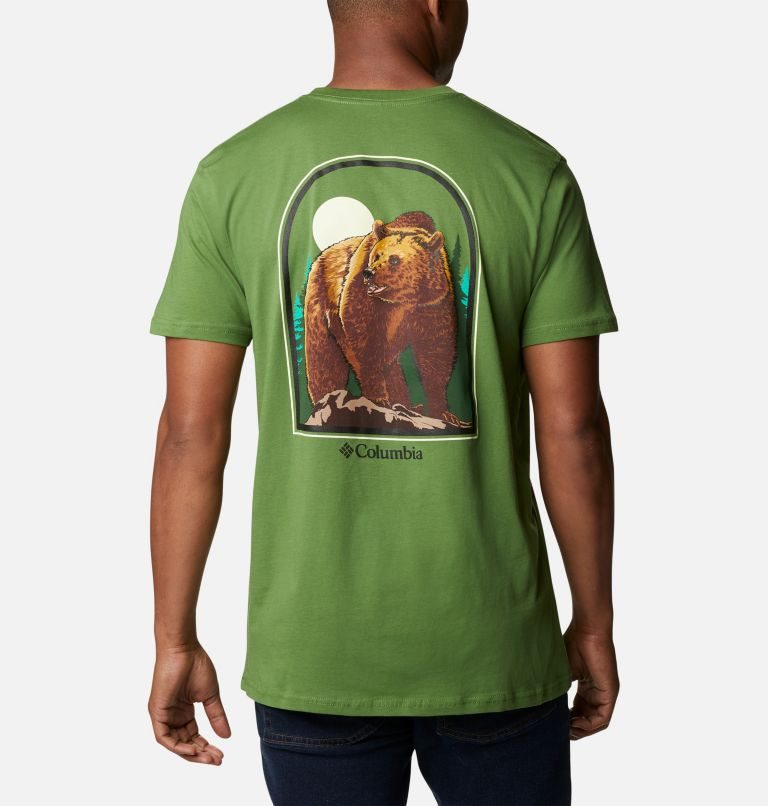 Men\'s Columbia Camber Graphic T Shirts Green | CA-B0CA1