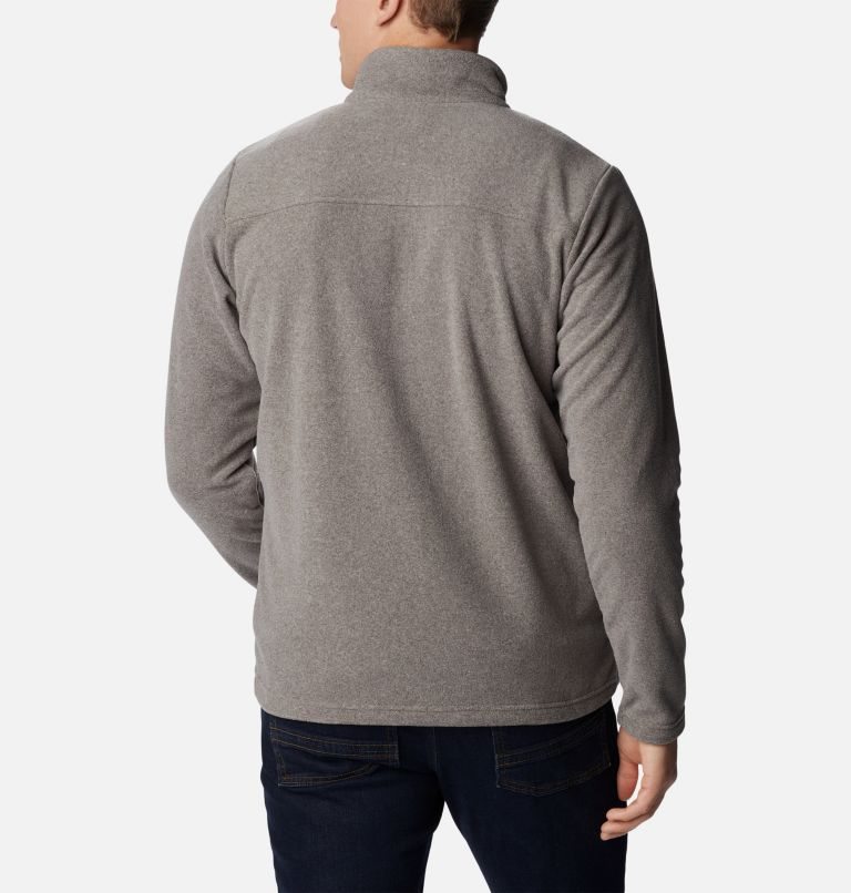 Men's Columbia Castle Dale Full Zip Fleece Jackets Grey | CA-C4L10