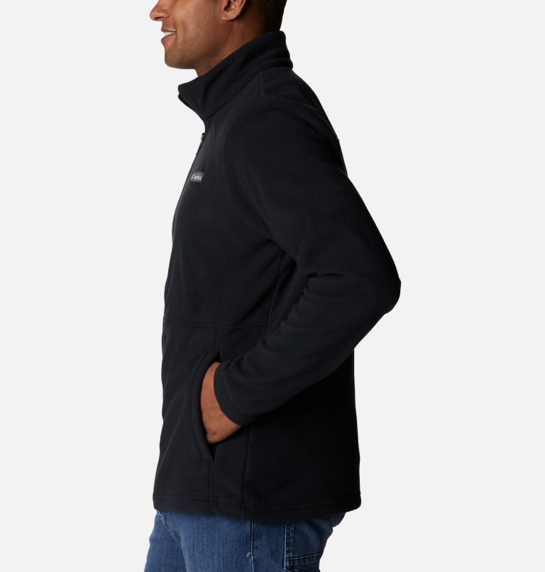 Men's Columbia Castle Dale Full Zip Fleece Jackets Black | CA-P4068