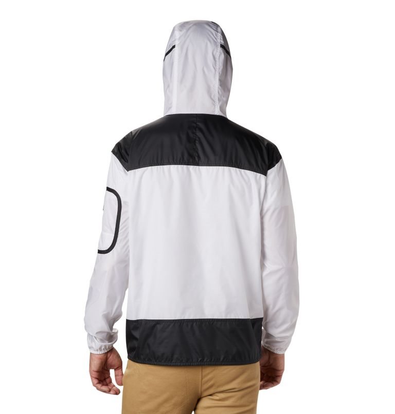Men's Columbia Challenger Windbreaker Jackets White / Black | CA-X8504