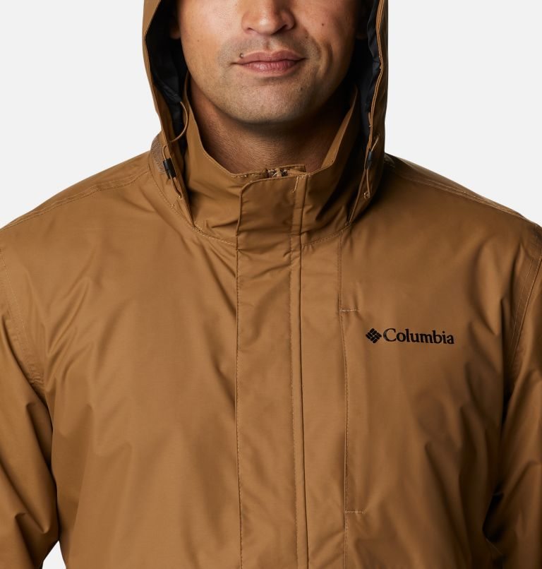 Men's Columbia Cloud Crest Rain Jackets Brown | CA-J8A05
