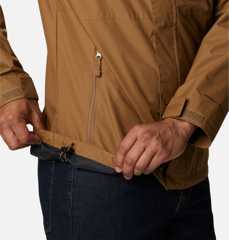 Men's Columbia Cloud Crest Rain Jackets Brown | CA-J8A05