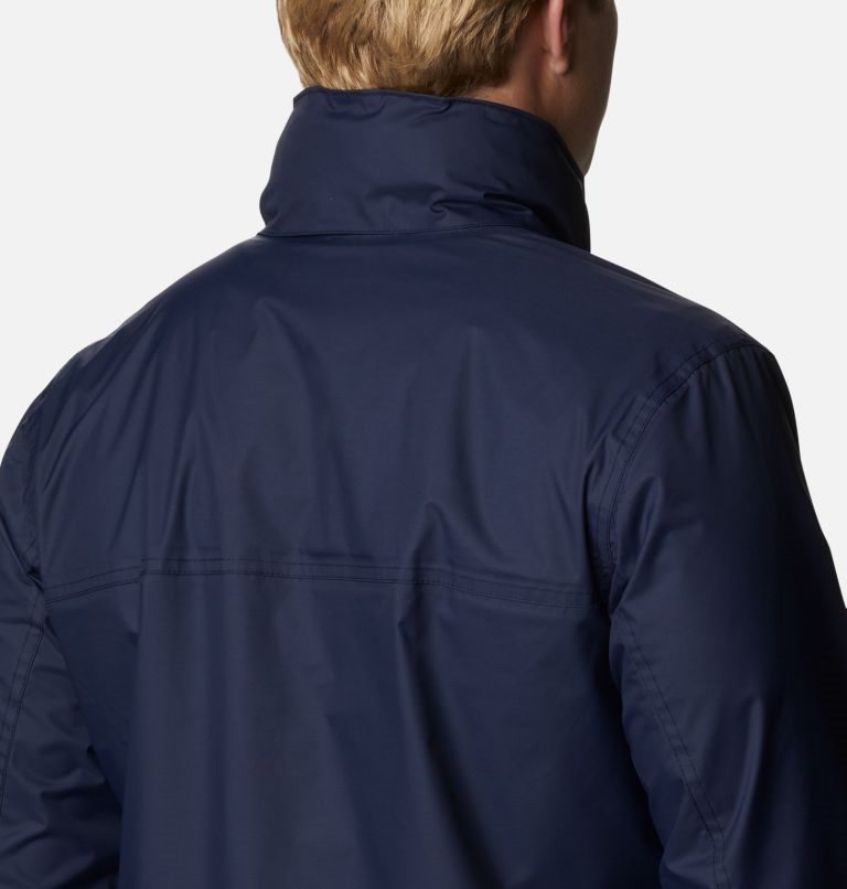 Men's Columbia Cloud Crest Rain Jackets Navy | CA-QCL46