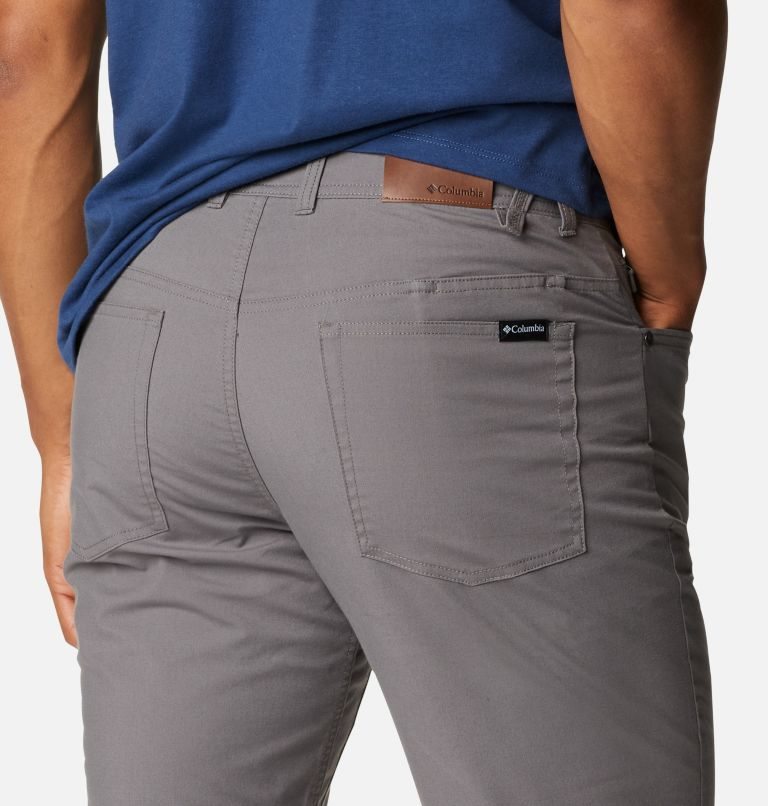 Men's Columbia Cobble Creek 5-Pocket Pants Dark Grey | CA-BC456