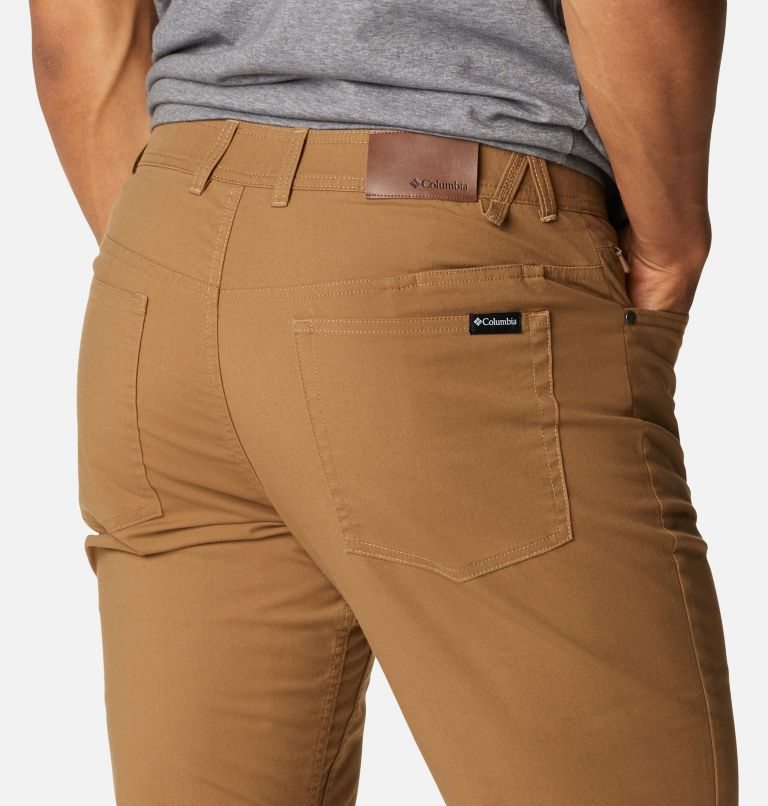 Men's Columbia Cobble Creek 5-Pocket Pants Brown | CA-O0C16