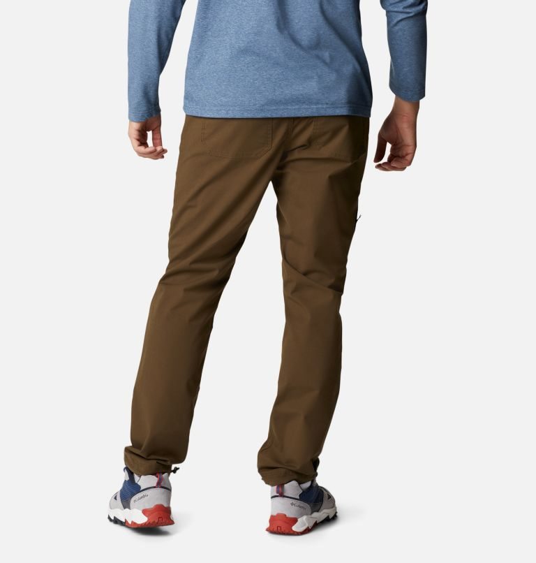 Men's Columbia Cobble Creek Utility Pants Dark Brown | CA-R4LC5