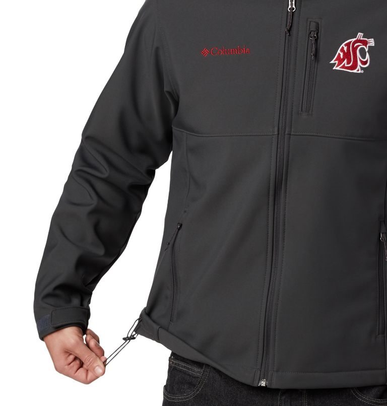 Men's Columbia Collegiate Ascender - Washington State Shell Jackets Black | CA-A8A15