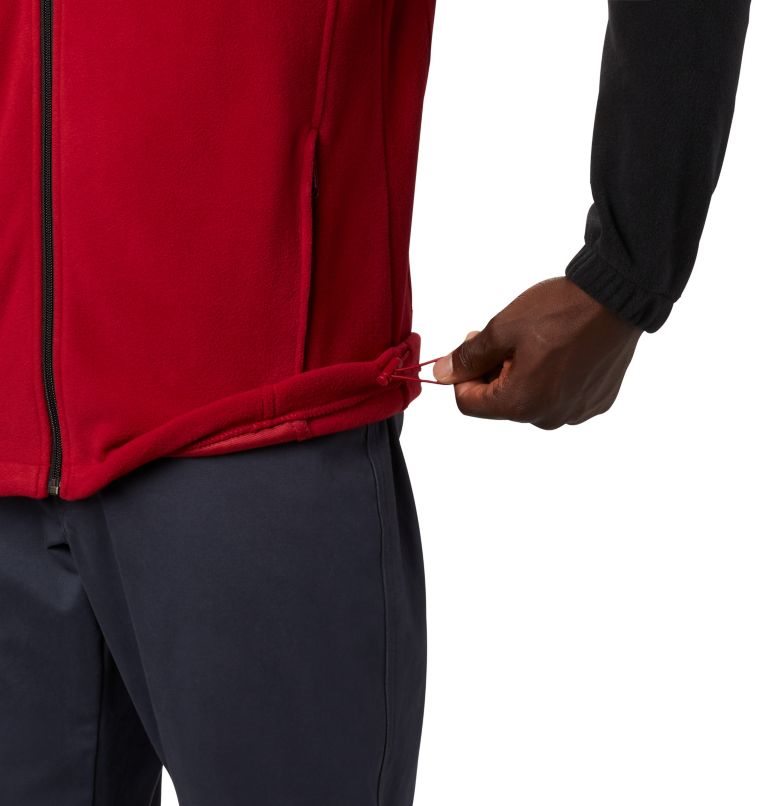 Men's Columbia Collegiate Flanker III - Oklahoma Fleece Jackets Black / Red | CA-W8605
