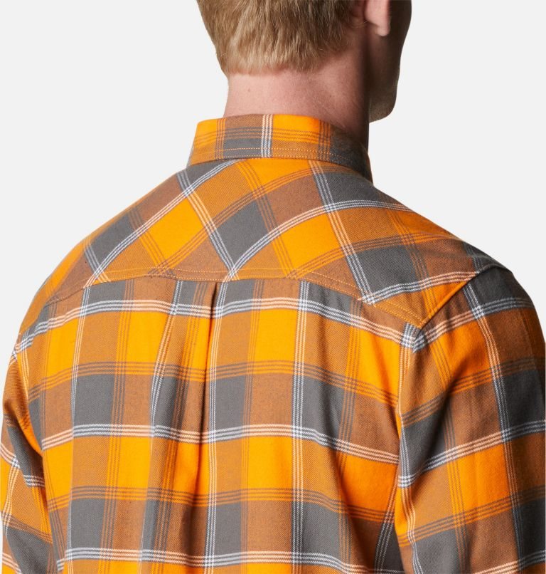 Men's Columbia Collegiate Flare Gun Flannel Long Sleeve - Tennessee Shirts Mango | CA-I51CL