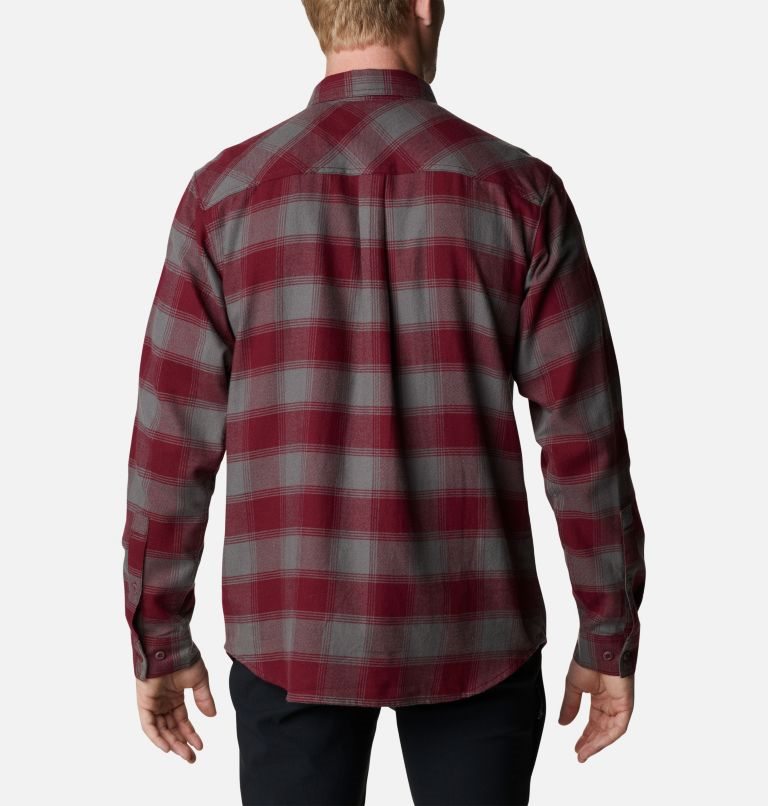 Men's Columbia Collegiate Flare Gun Flannel Long Sleeve - Texas A&M Shirts Red | CA-O364A