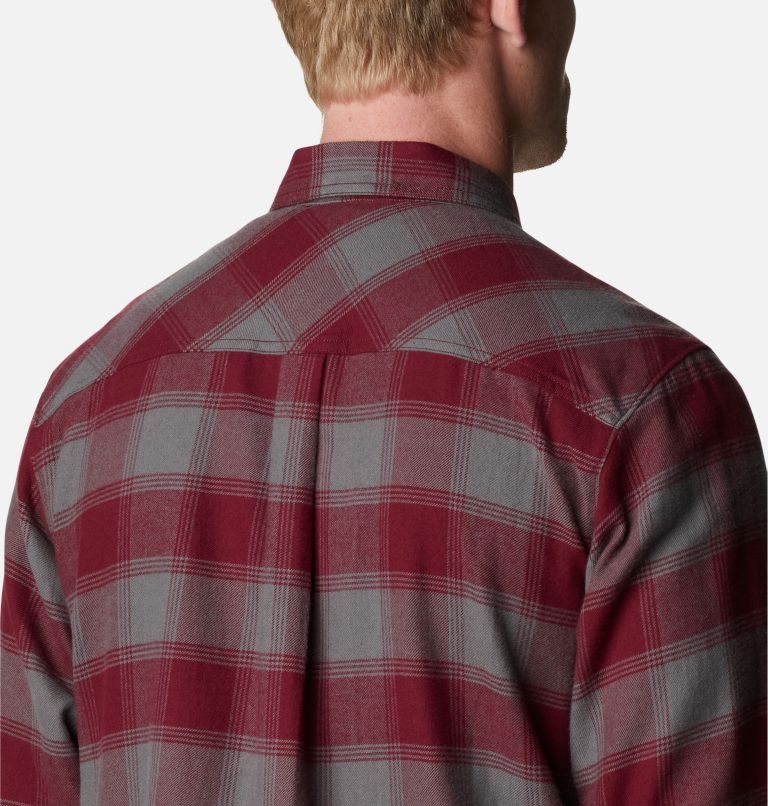 Men's Columbia Collegiate Flare Gun Flannel Long Sleeve - Texas A&M Shirts Red | CA-O364A
