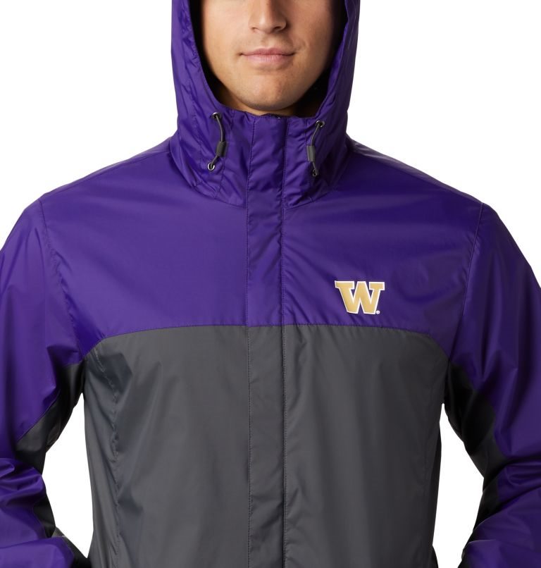 Men's Columbia Collegiate Glennaker Storm - Washington Jackets Purple / Black | CA-C1AC0