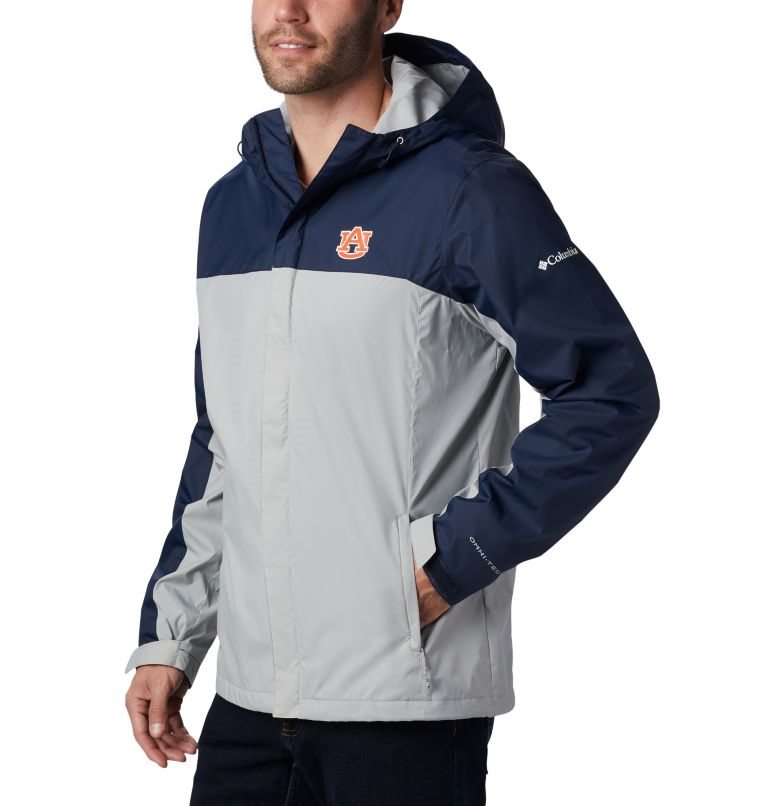 Men's Columbia Collegiate Glennaker Storm - Auburn Jackets Navy / Light Grey | CA-JAC05