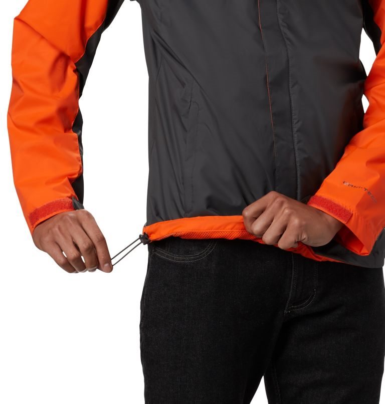 Men's Columbia Collegiate Glennaker Storm - Clemson Jackets Orange / Black | CA-SC46L