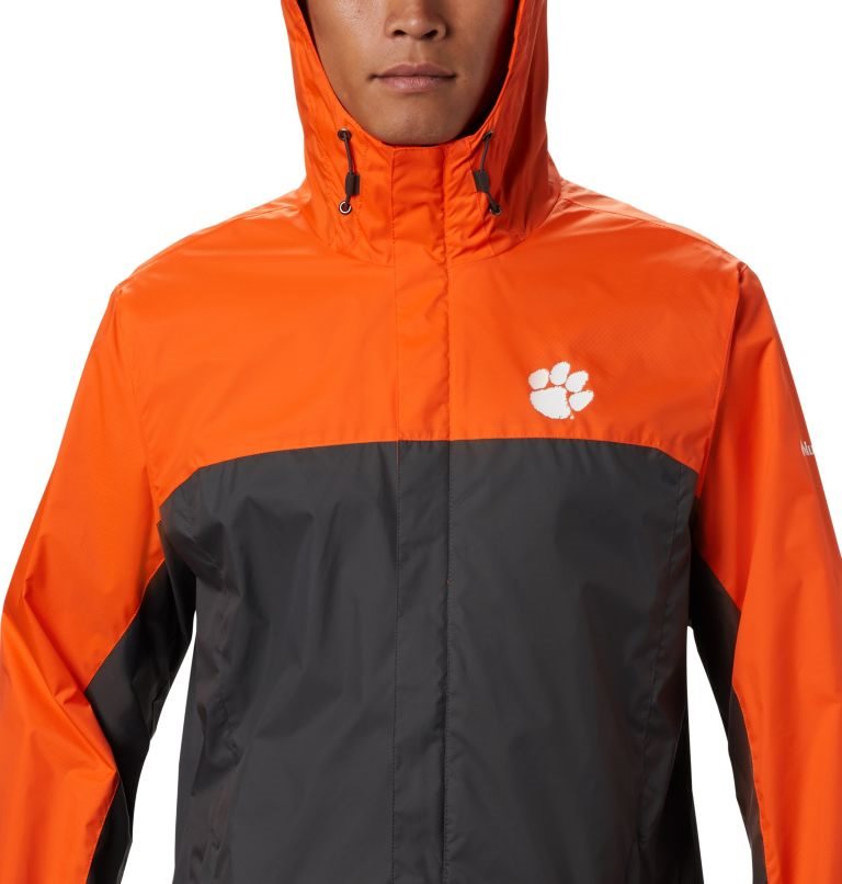 Men's Columbia Collegiate Glennaker Storm - Clemson Jackets Orange / Black | CA-SC46L
