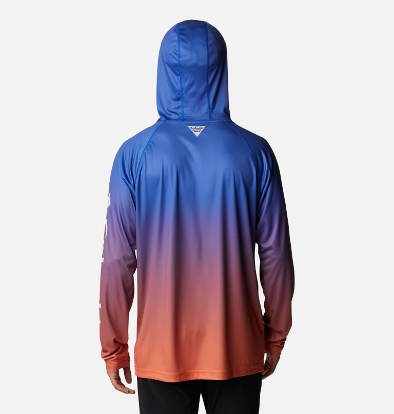 Men's Columbia Collegiate PFG Super Terminal Tackle - Florida Hoodie Blue | CA-H5L30