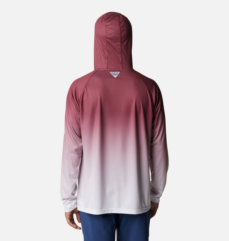 Men's Columbia Collegiate PFG Super Terminal Tackle - Florida State Hoodie Red / White | CA-M534L