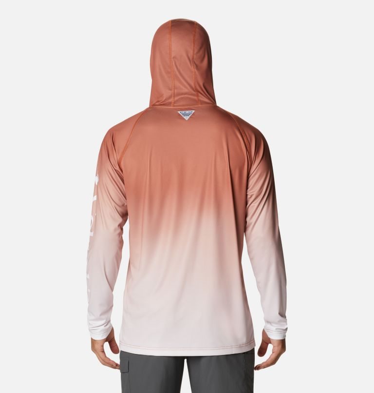 Men's Columbia Collegiate PFG Super Terminal Tackle - Texas Hoodie Brown | CA-R0534