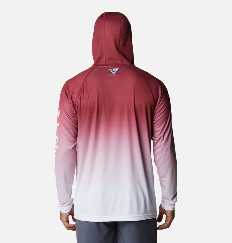 Men's Columbia Collegiate PFG Super Terminal Tackle - Alabama Hoodie Red / White | CA-ZA06C