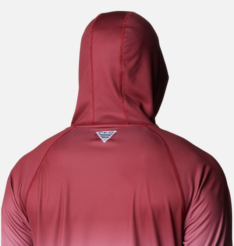 Men's Columbia Collegiate PFG Super Terminal Tackle - Alabama Hoodie Red / White | CA-ZA06C