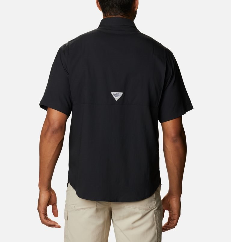 Men's Columbia Collegiate PFG Tamiami Short Sleeve - Virginia Tech Shirts Black | CA-IA051