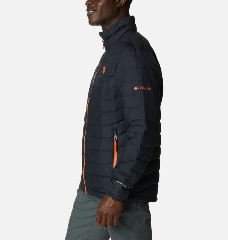Men's Columbia Collegiate Powder Lite - Oregon State Jackets Black | CA-P6C50