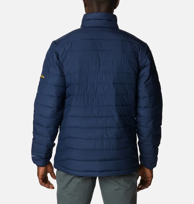 Men's Columbia Collegiate Powder Lite - West Virginia Jackets Navy | CA-T64A0