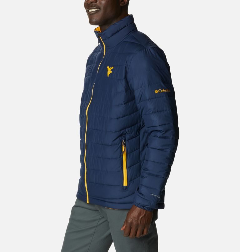 Men's Columbia Collegiate Powder Lite - West Virginia Jackets Navy | CA-T64A0