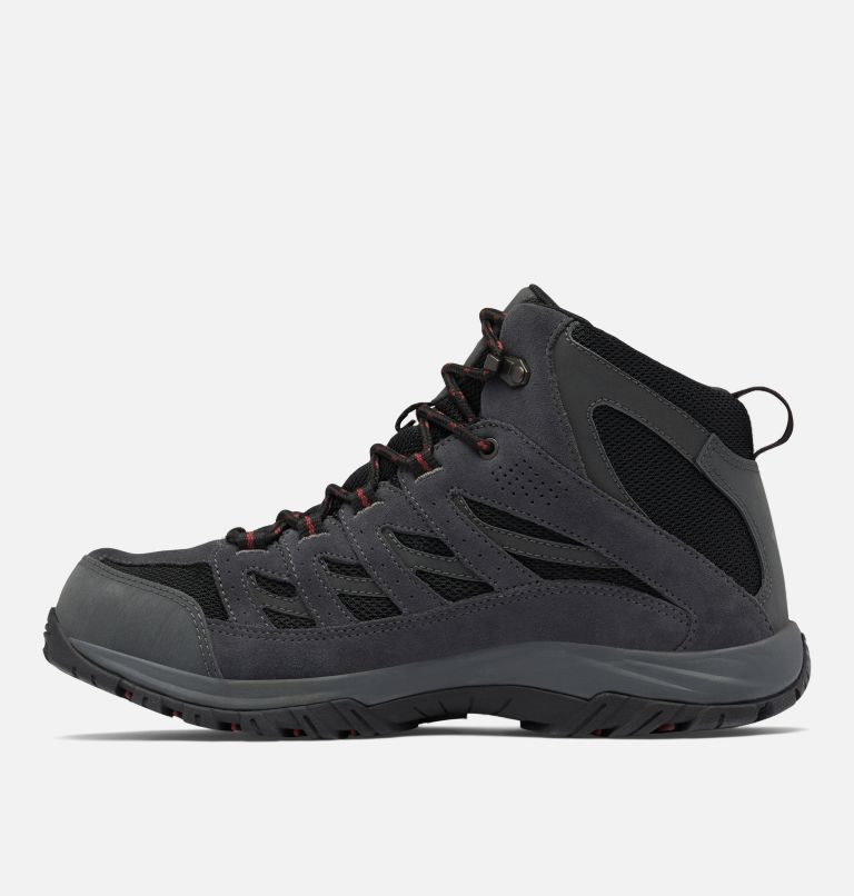 Men's Columbia Crestwood Mid Waterproof Hiking Boots Black | CA-A5843