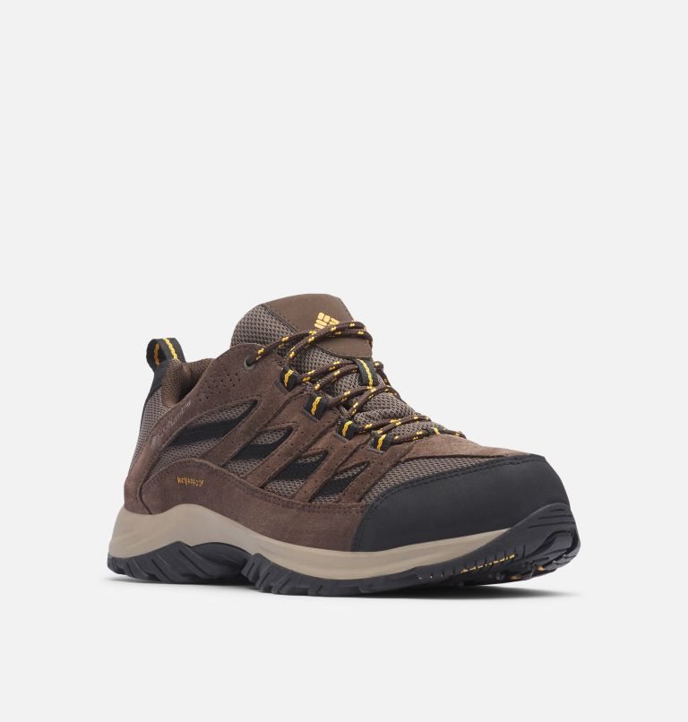Men's Columbia Crestwood Waterproof Hiking Shoes Brown | CA-R83CL