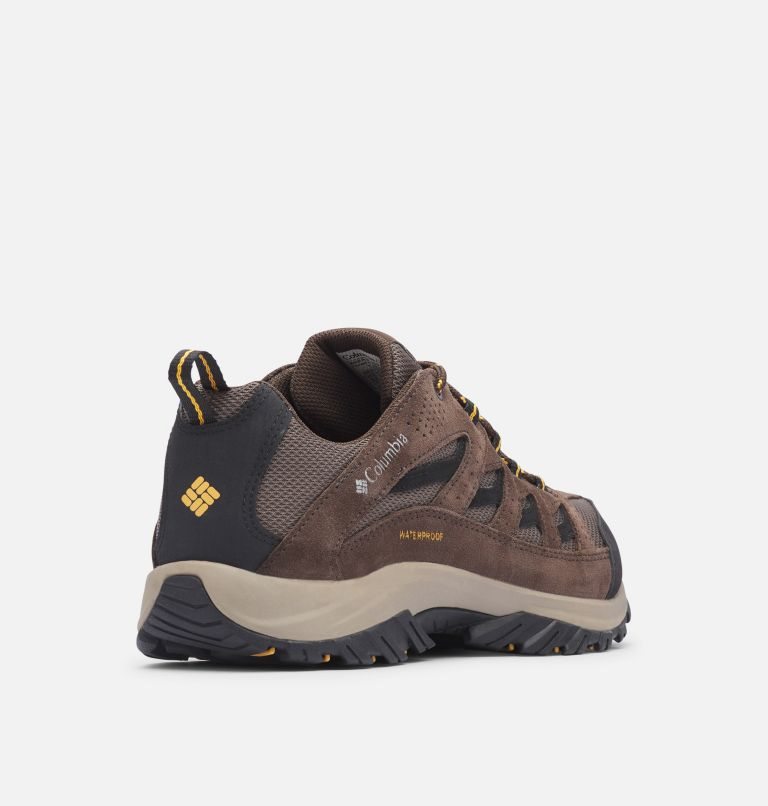 Men's Columbia Crestwood Waterproof Hiking Shoes Brown | CA-R83CL