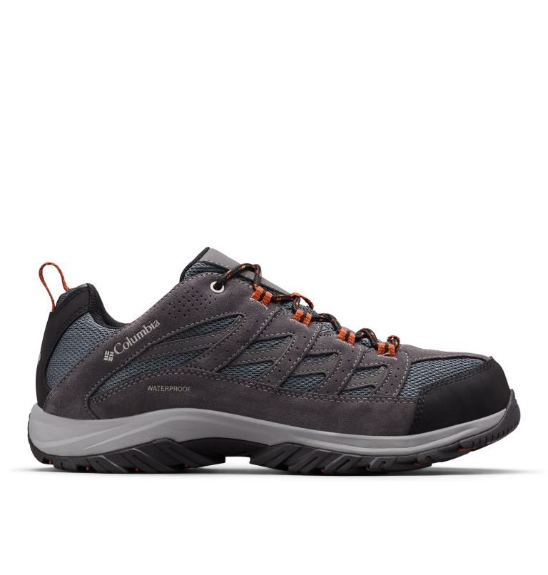 Men\'s Columbia Crestwood Waterproof Hiking Shoes Dark Brown | CA-XA1L0