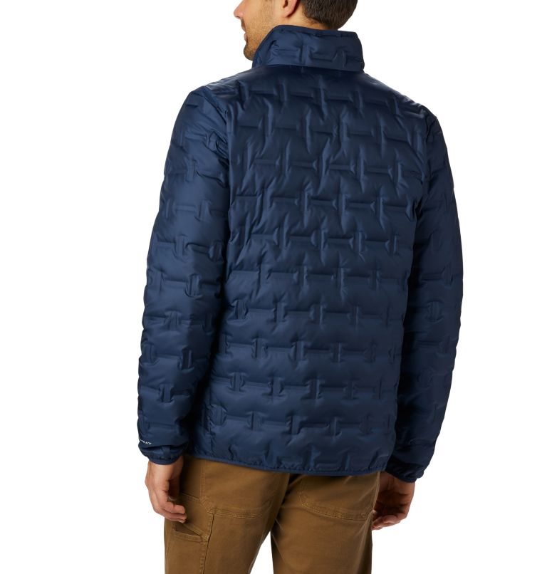 Men's Columbia Delta Ridge Down Jackets Navy | CA-SC356