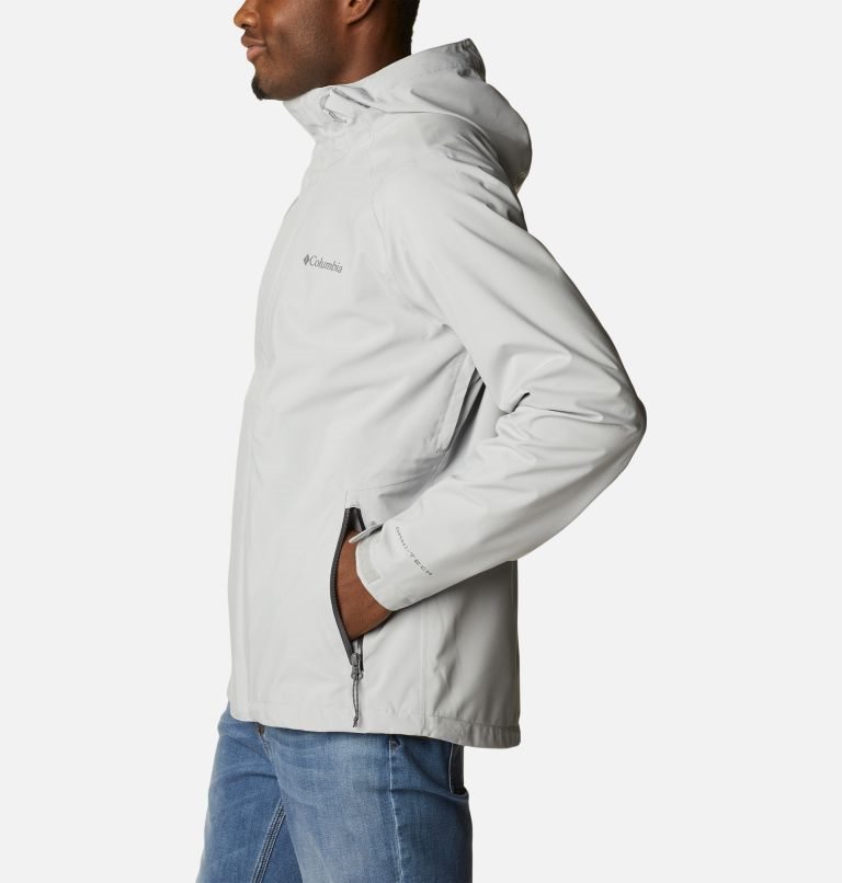 Men's Columbia Earth Explorer Shell Jackets Light Grey | CA-PL504