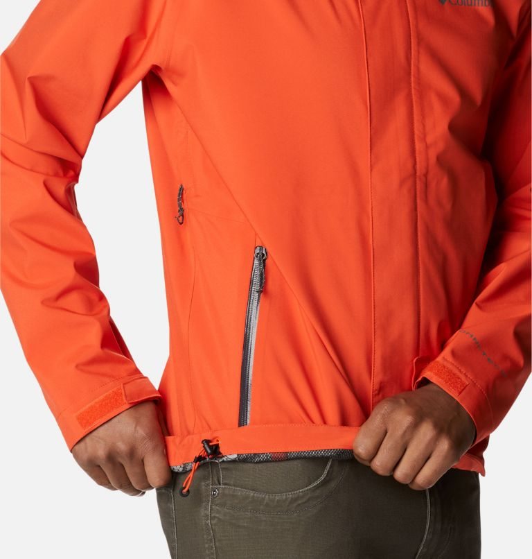 Men's Columbia Earth Explorer Shell Jackets Orange | CA-W603A