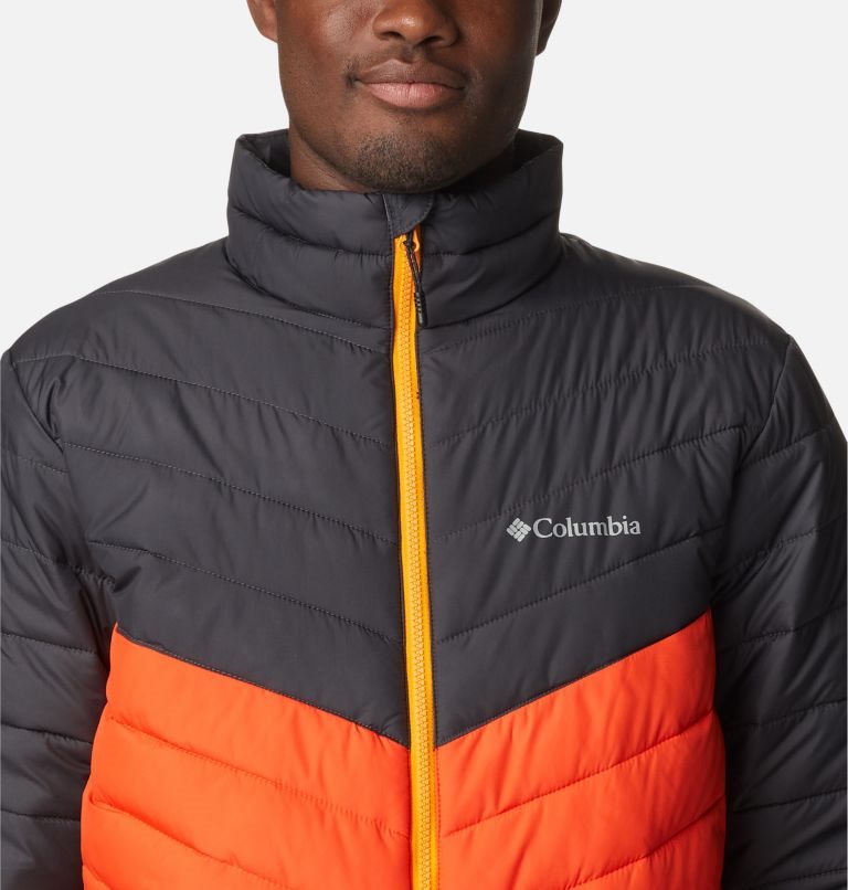 Men's Columbia Eddie Gorge Omni-Heat Infinity Insulated Jackets Black / Orange | CA-D1L58