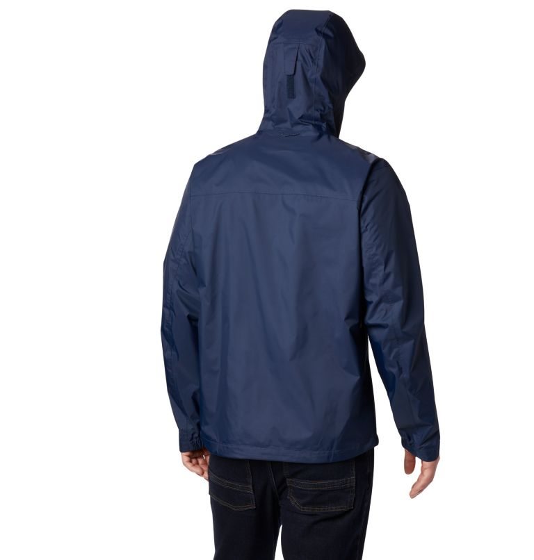 Men's Columbia EvaPOURation Rain Jackets Navy | CA-I5106