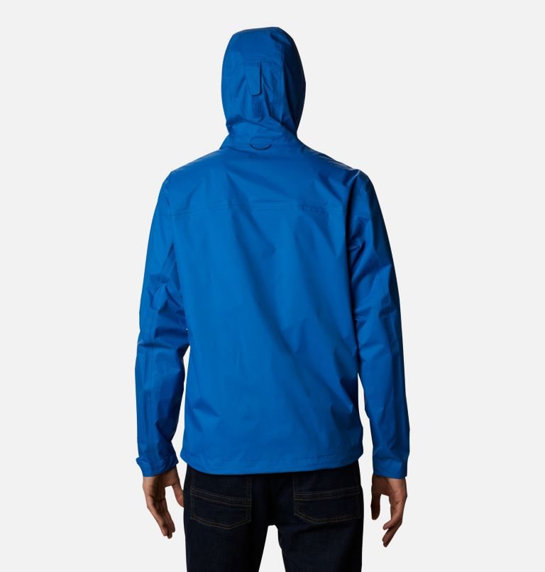 Men's Columbia EvaPOURation Rain Jackets Blue | CA-S0C58