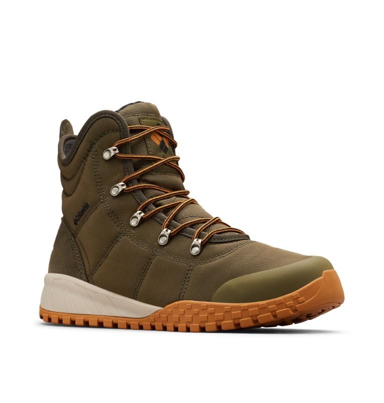 Men's Columbia Fairbanks Omni-Heat Boots Olive | CA-K8C63