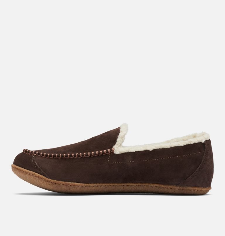 Men's Columbia Fairhaven Slippers Dark Brown | CA-JL10A